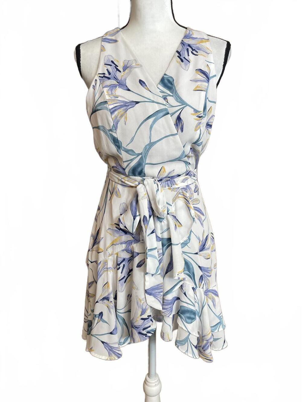 Dress Forum Los Angeles floral tie waist dress medium